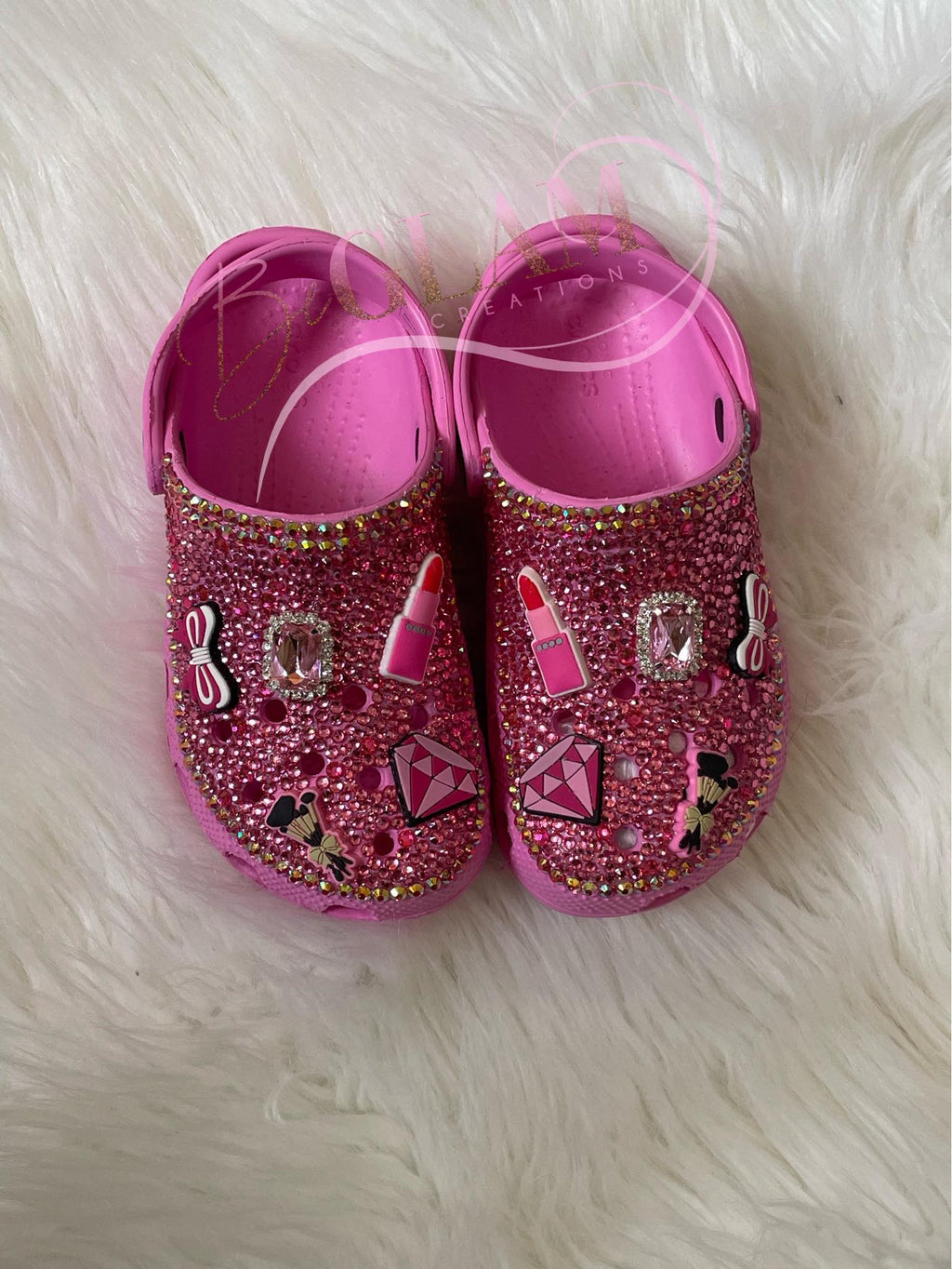 Customized bling kids crocs