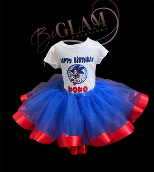 Ribbon trim tutu set