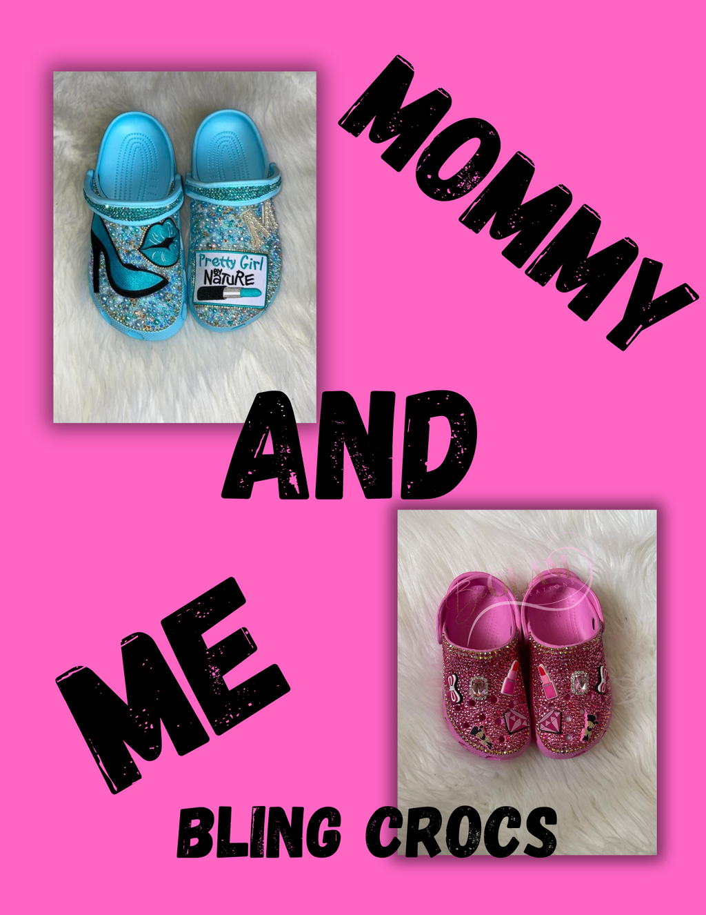 Mommy and Me custom crocs