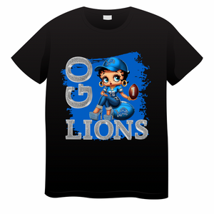 Detroit lions Betty Boop shirt