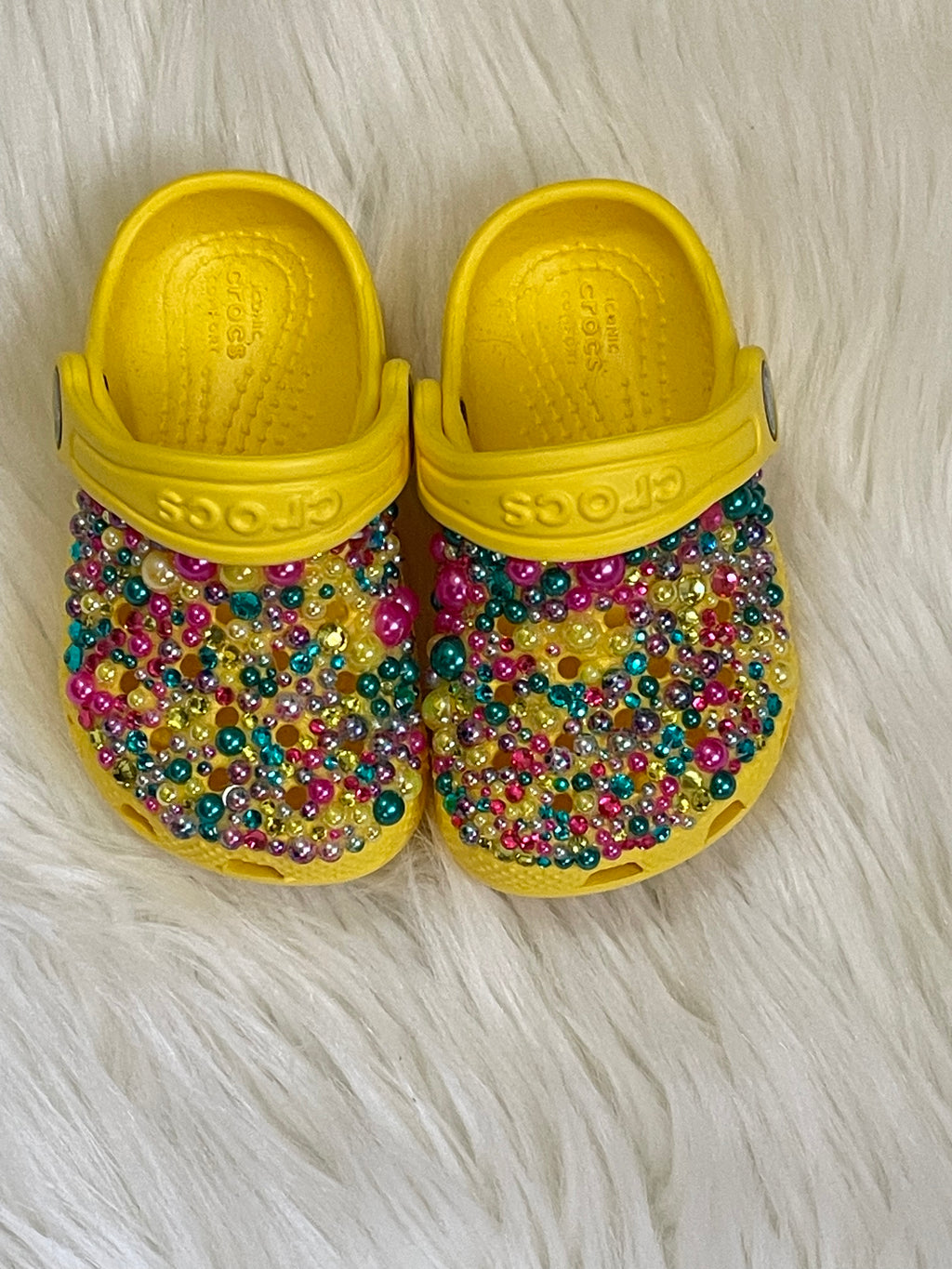 READY TO SHIP SIZE 5C Yellow Toddler Crocs