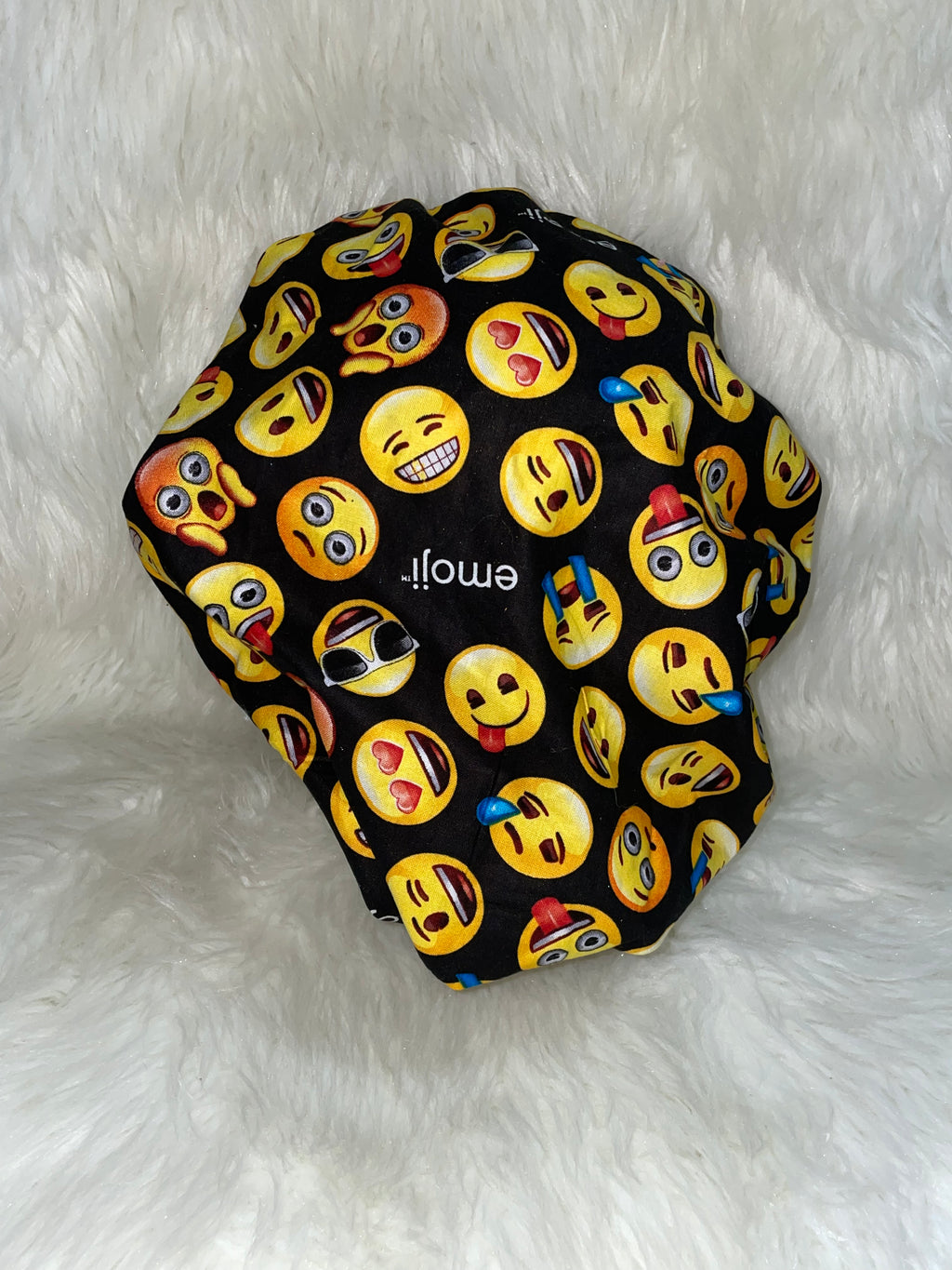 Emoji hair bonnet