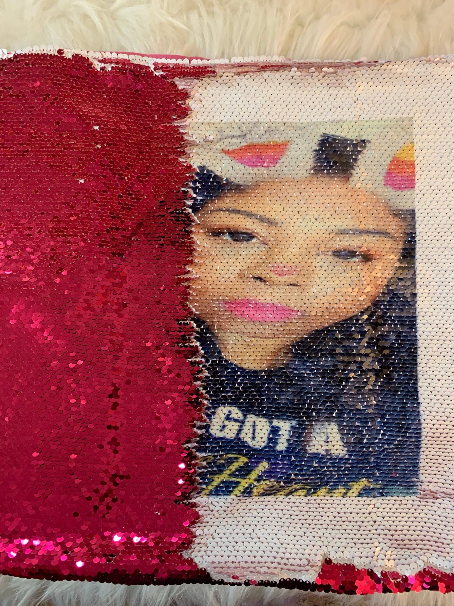 Sequins Photo Pillow